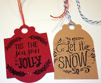 Last minute Christmas Tag Making!