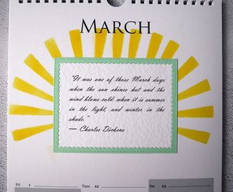Nicole Calendar Page March 2