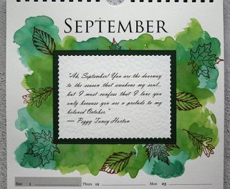 Nicole Calendar Page September 2