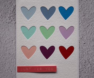 Grid of Hearts Valentines Day Card