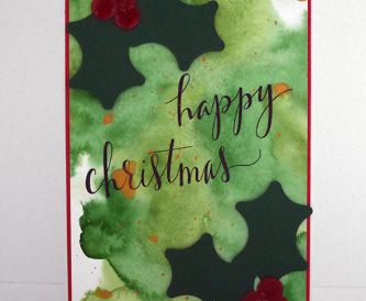 Watercolour Christmas Card