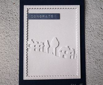 Nicole Navy White Shimmer House Card 9