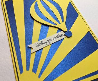 Nm Yellow Hot Air Balloon Card 4