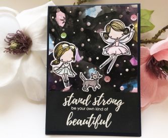 Fairy Card (watercolour background)