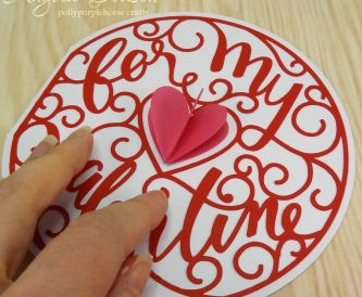 For My Valentine – Step by Step Valentines card