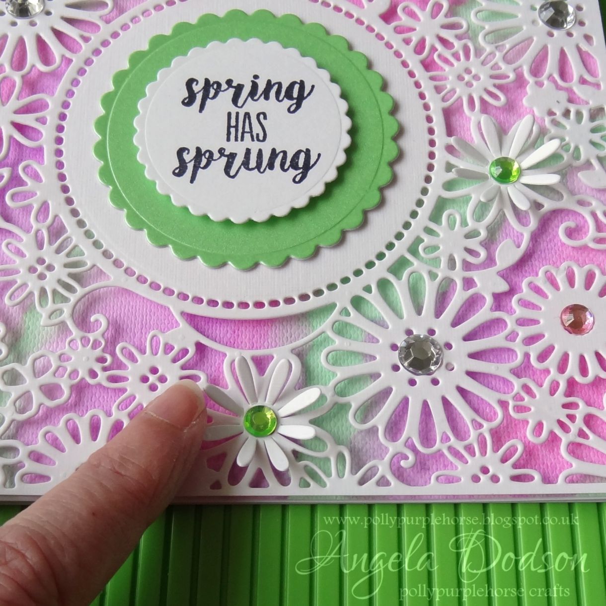A Spring Card Step by Step Tutorial