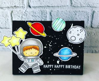 Spaceman Tent Card
