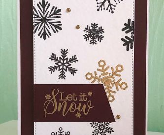 STATEMENT SNOWFLAKE CHRISTMAS CARD!