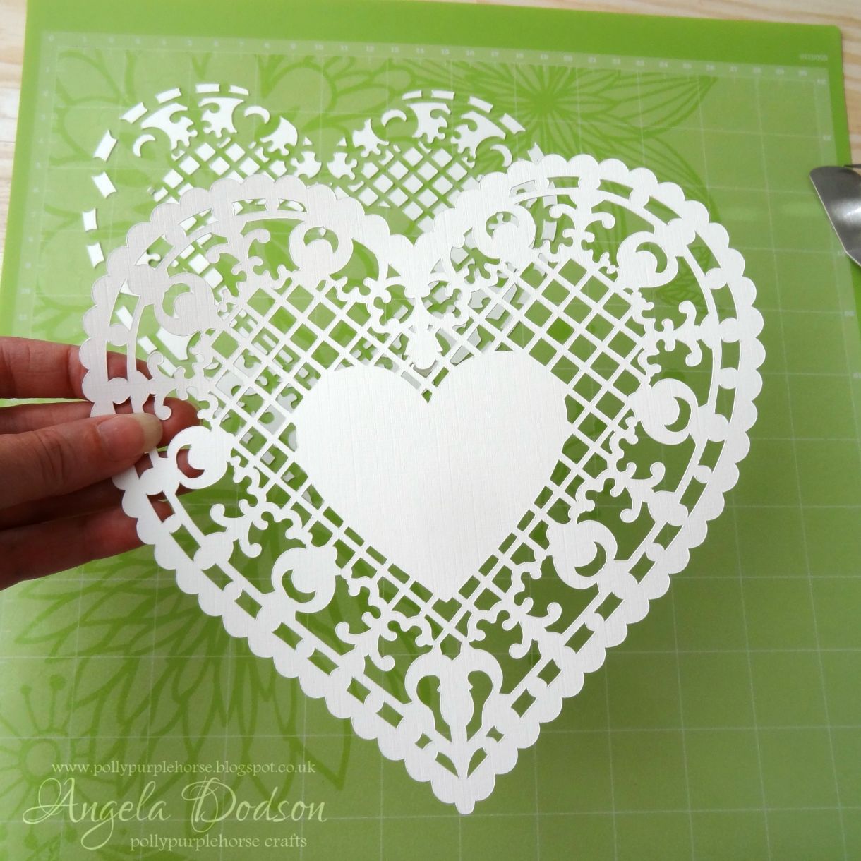A Papercut Heart Wedding Card