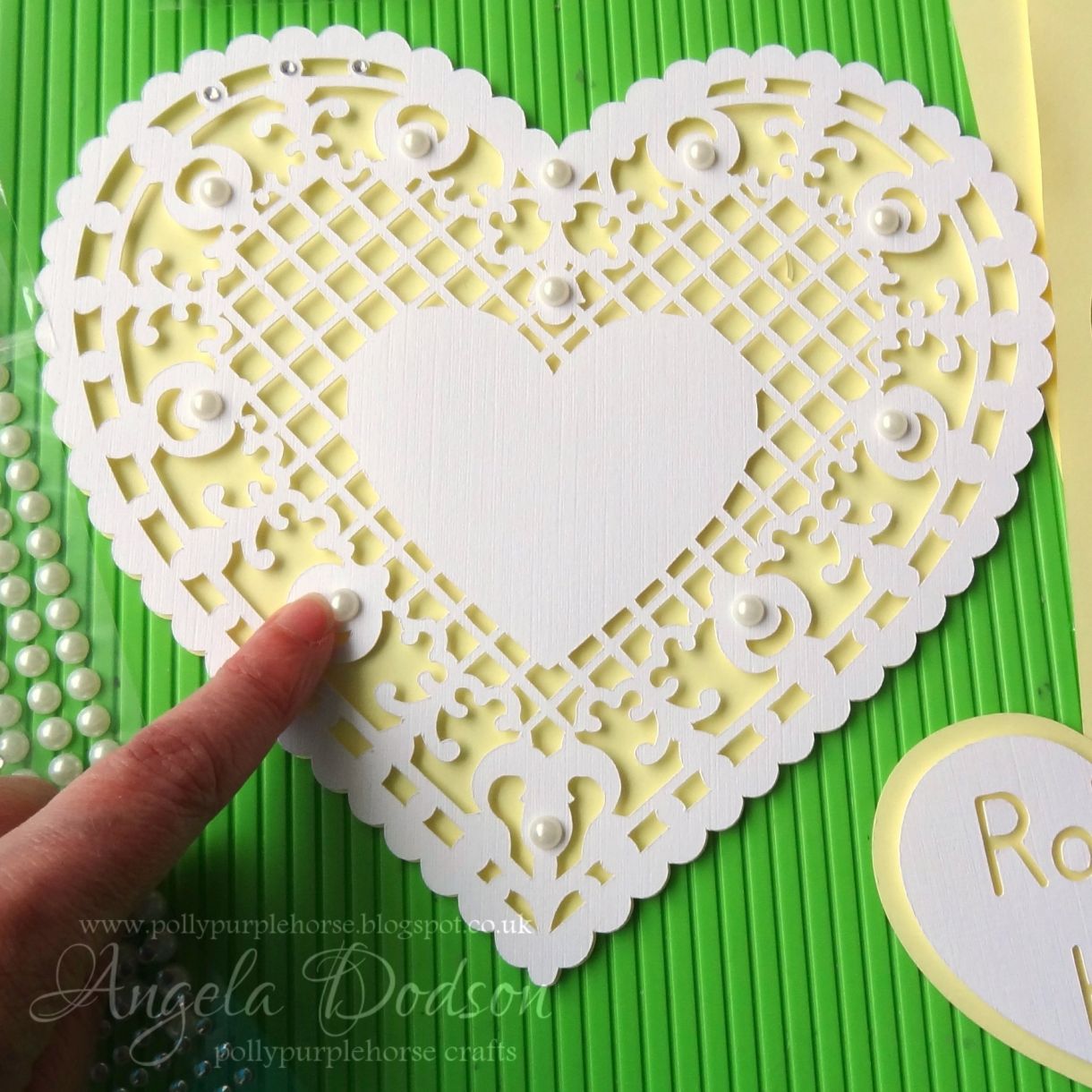 A Papercut Heart Wedding Card