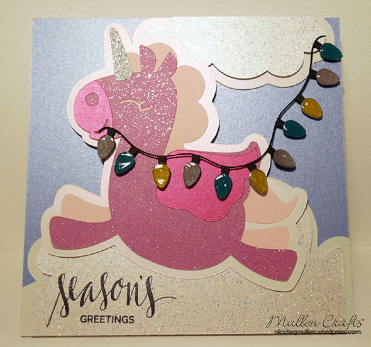 Non Traditional Christmas Card A Christmas Unicorn