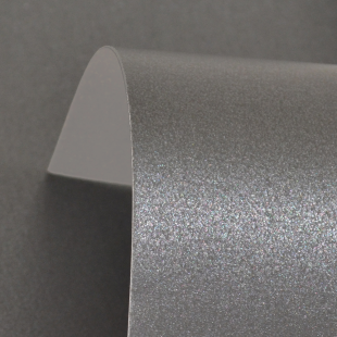 Lustre Print Silver Charcoal Two Sided