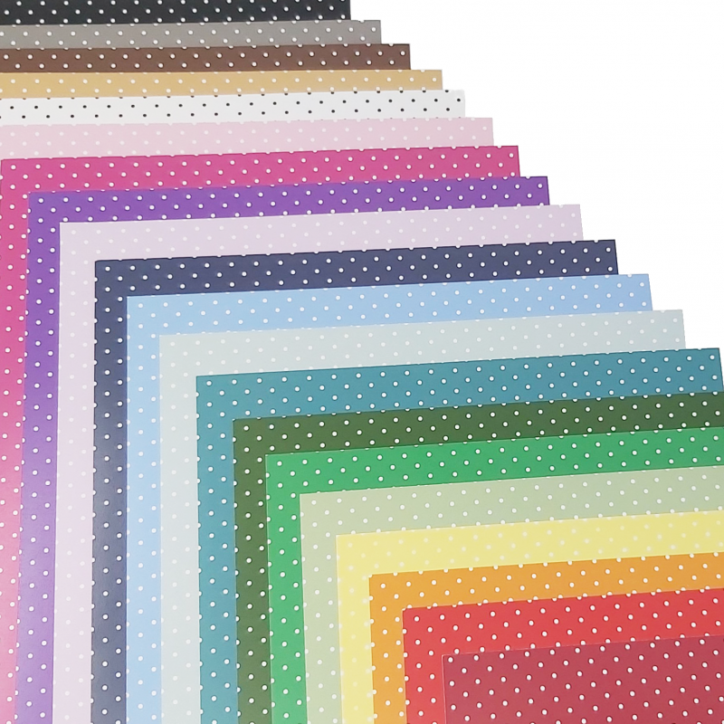 Polka Dots Patterned Card Assorted Pack of 20