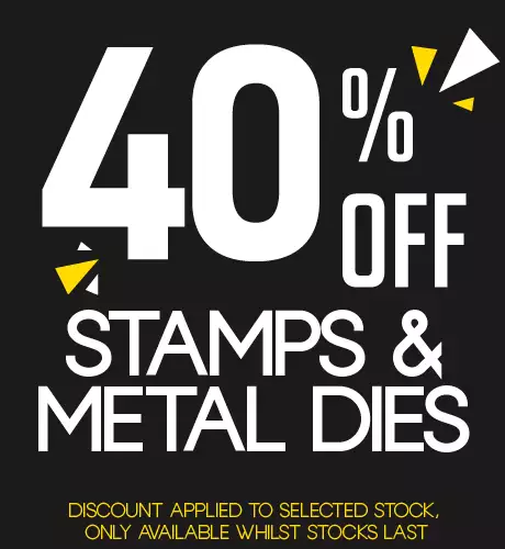 Small banner 40 stamps dies