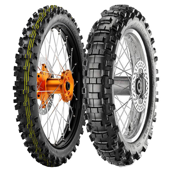 COPPIA GOMME METZELER 6DAYS EXTR MST 90/100-21 SUPER SOFT + 140/80-18 EXTRA SOFT