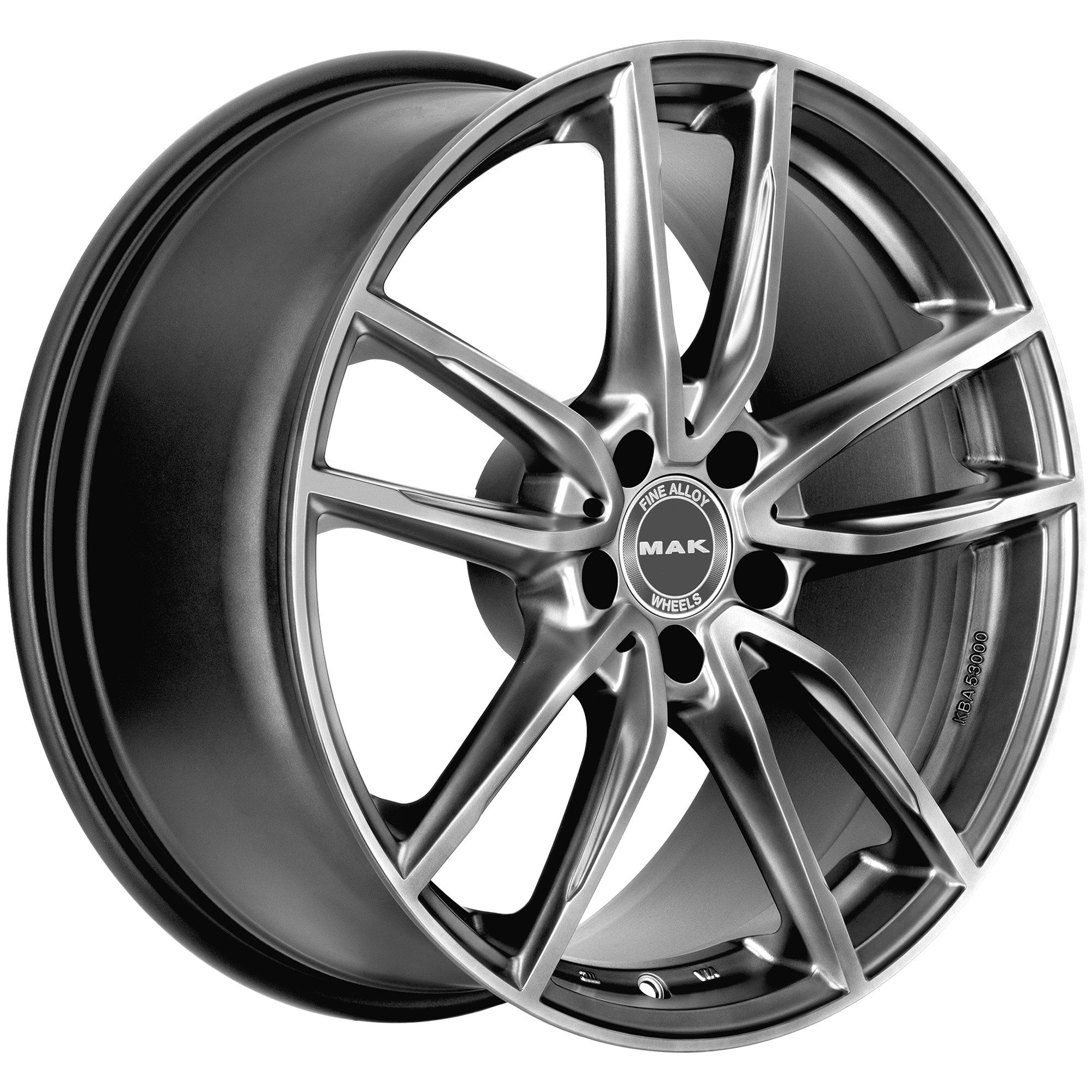 Cerchio in lega MAK EVO 6.5x16 5x112 ET 38 MTITAN F6560EVTM38WS2X