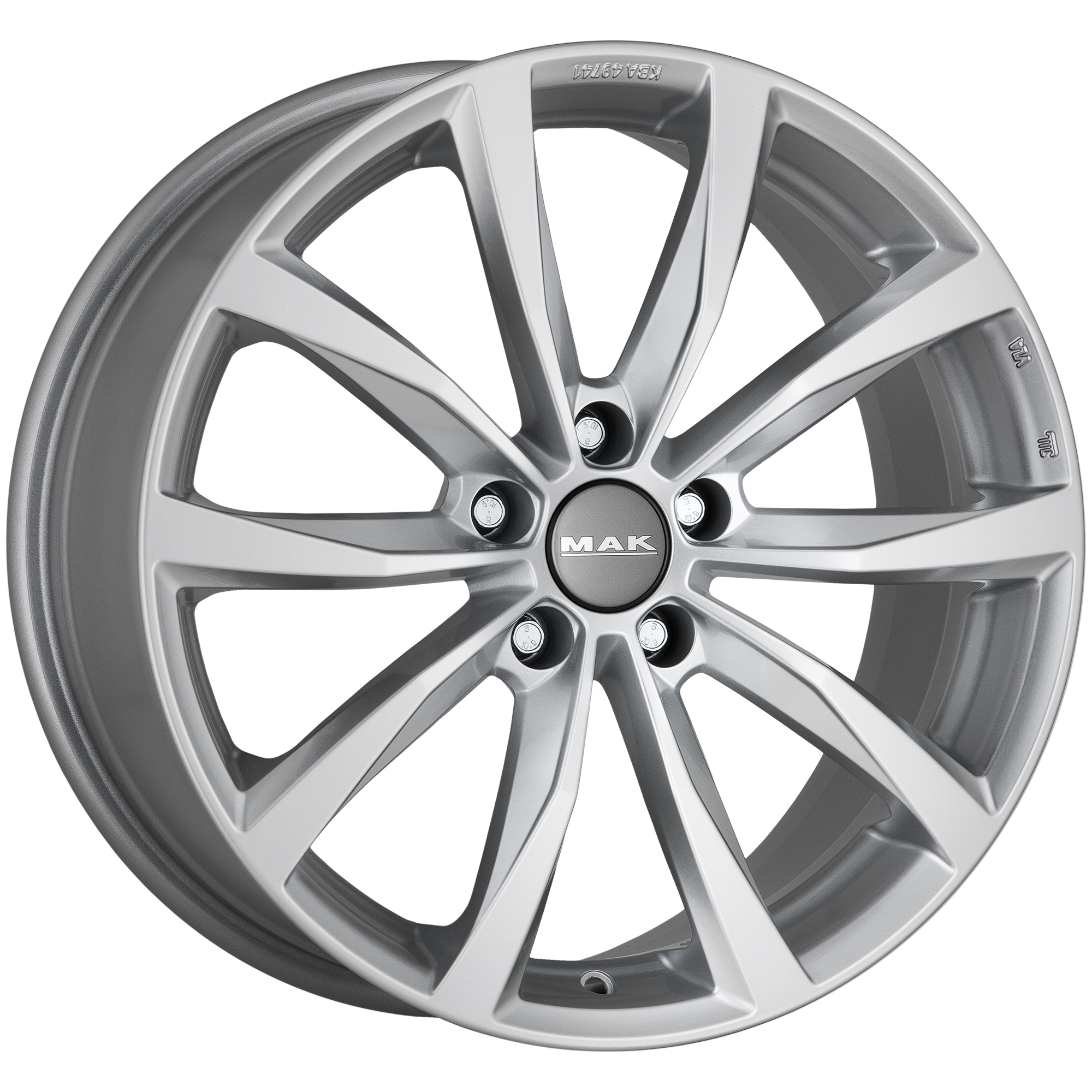MAK MAK WOLF 7.5x17 5x112 ET 30 SILVER WOLF 7.5x17 5x112 ET 30 SILVER