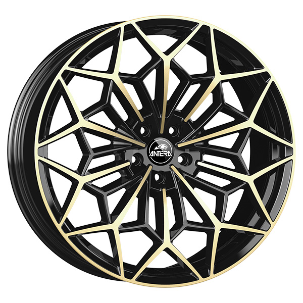 CERCHIO IN LEGA ANTERA A105 10.5x22 5x112 ET 18 PIANO BLACK CHAMPAGNE