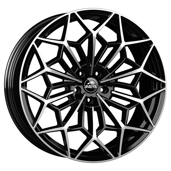 CERCHIO IN LEGA ANTERA A105 10.5x21 5x112 ET 18 PIANO BLACK DIAMOND