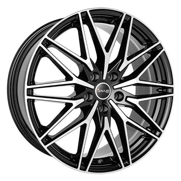 CERCHIO IN LEGA AVUS AC-MB6 10x20 5x112 ET 18 BLACK POLISHED