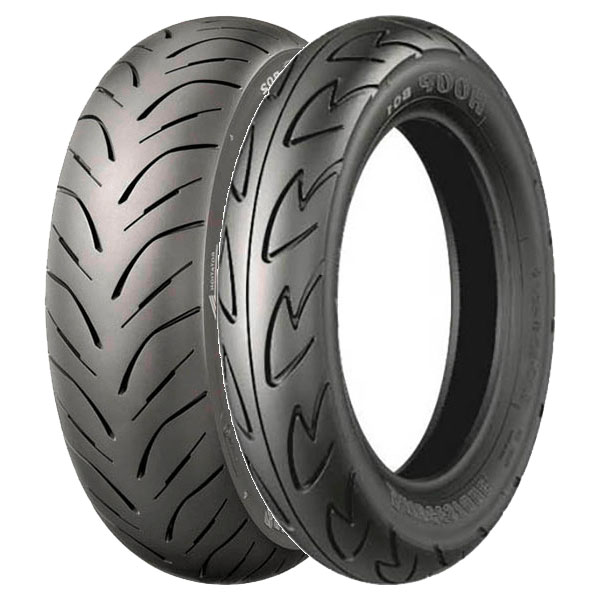 COPPIA GOMME BRIDGESTONE 130/60-13 53L HOOP B02 + 3.50-10 51J HOOP B01