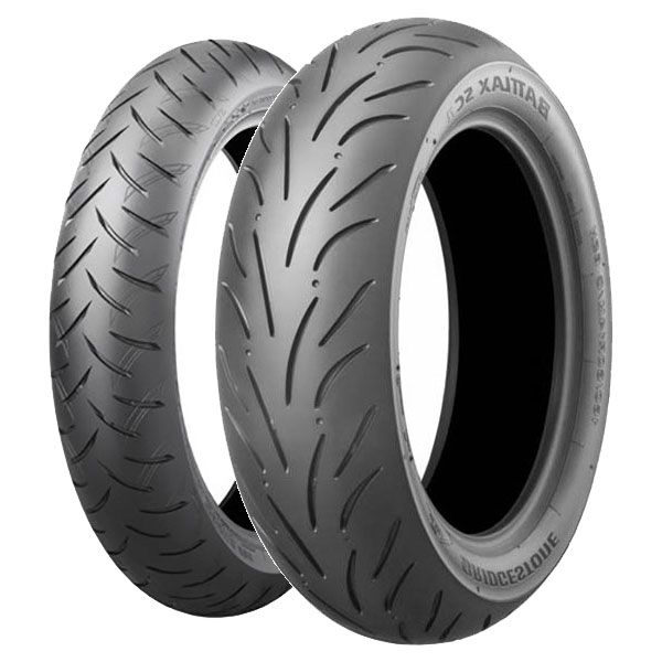 COPPIA GOMME BRIDGESTONE 120/70-14 55H BATTLAX SC2 + 140/70-13 61P BATTLAX SC1