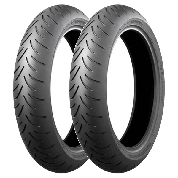 COPPIA GOMME BRIDGESTONE 90/90-14 46P + 120/70-14 55P BATTLAX SC1