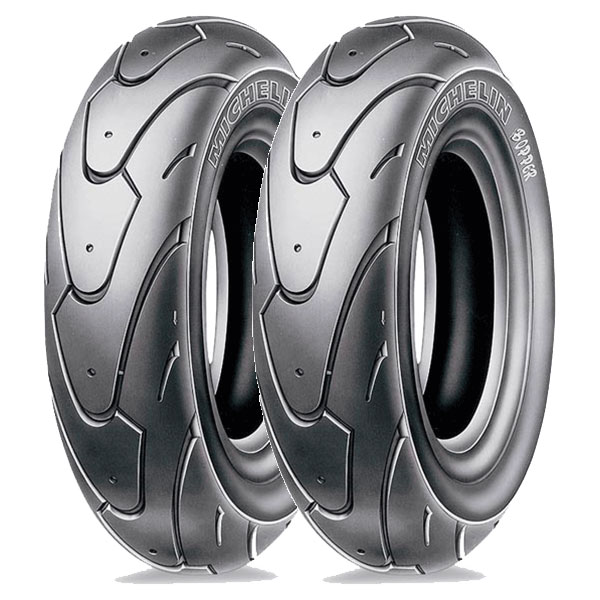 COPPIA GOMME MICHELIN 120/90-10 57L + 130/90-10 61L BOPPER