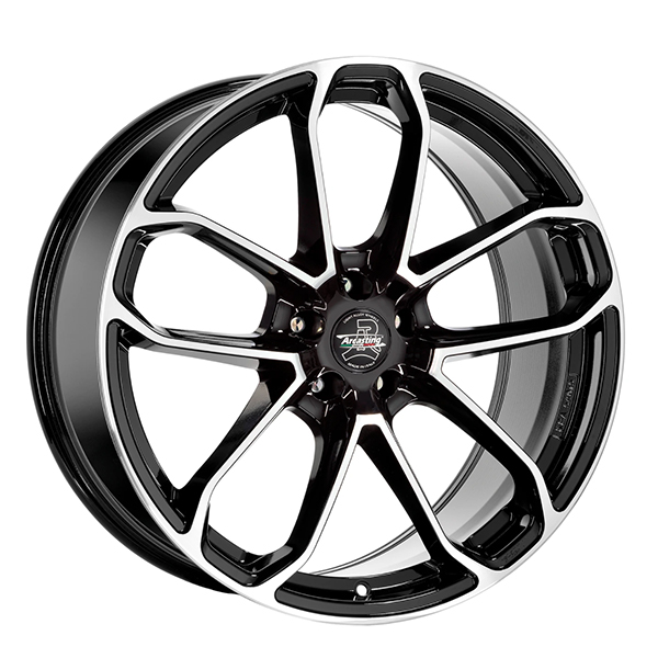 CERCHIO IN LEGA ARCASTING CAESAR 9.5x21 5x112 ET 31 BLACK POLISHED