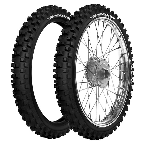 COPPIA GOMME EUROGRIP 80/90-21 48M + 120/90-18 65R CLIMBER XC