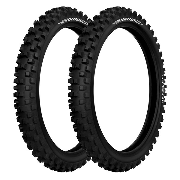 COPPIA GOMME EUROGRIP 80/90-21 48M + 110/90-19 62M CLIMBER XC