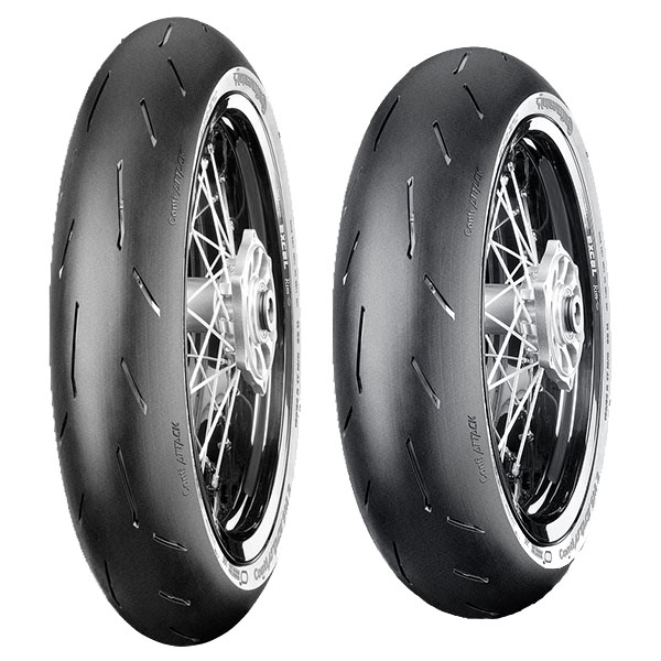 COPPIA GOMME CONTINENTAL 120/70-17 58H + 140/70-17 66H ATTACK SM 2
