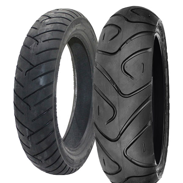 COPPIA GOMME DELI TYRE 90/90-12 54P S-220 + 130/90-10 70J SC-106