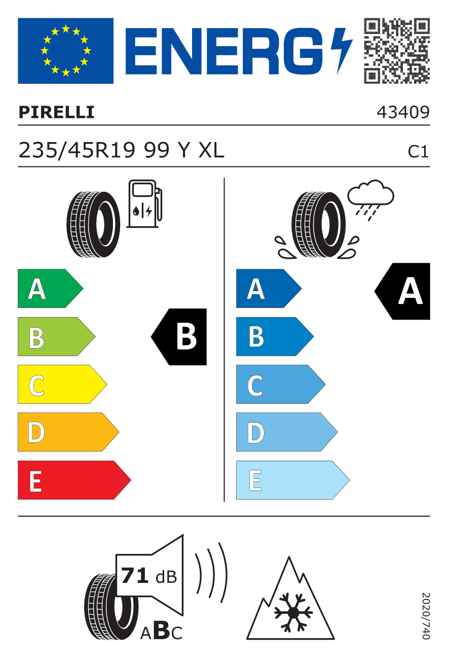 Pneumatici Pirelli 4 Stagioni - 235/45 R19 99Y XL Cinturato All Season SF3 - M+S 3PMSF - Auto - 3