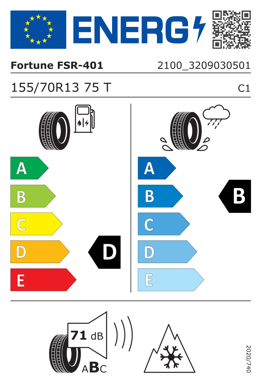 FORTUNE FSR-401 ALL SEASONS 155/70 R13 75T