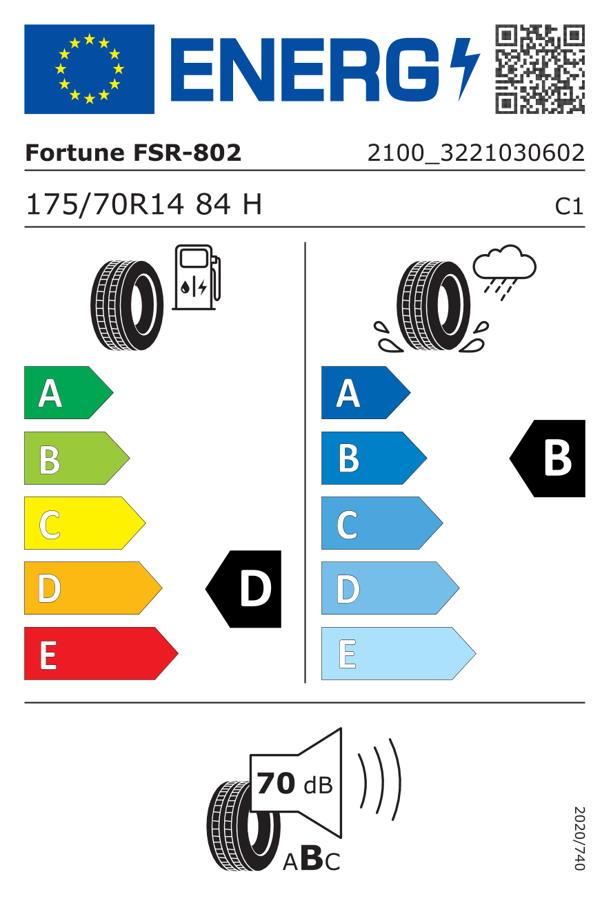 FORTUNE FSR-802 M+S 175/70 R14 84H