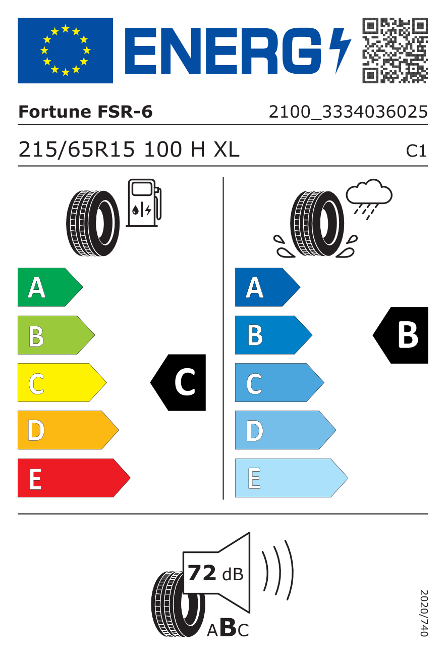 FORTUNE FSR-6 M+S XL 215/65 R15 100H