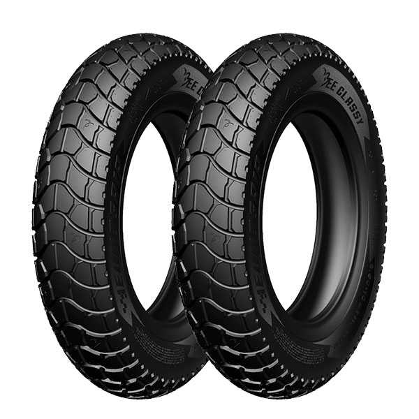 COPPIA GOMME EUROGRIP 3.50/100-10 59J + 3.00/100-10 50J BEE CLASSY