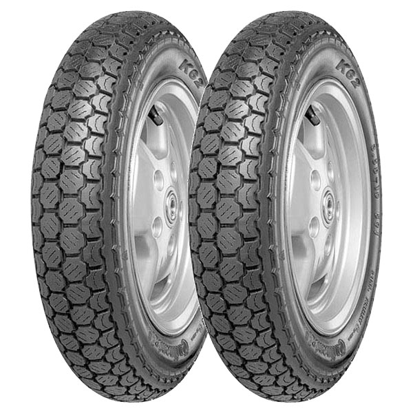 COPPIA GOMME CONTINENTAL 3.00-10 50J K62 + 3.00-10 50J K62 DOT 2022