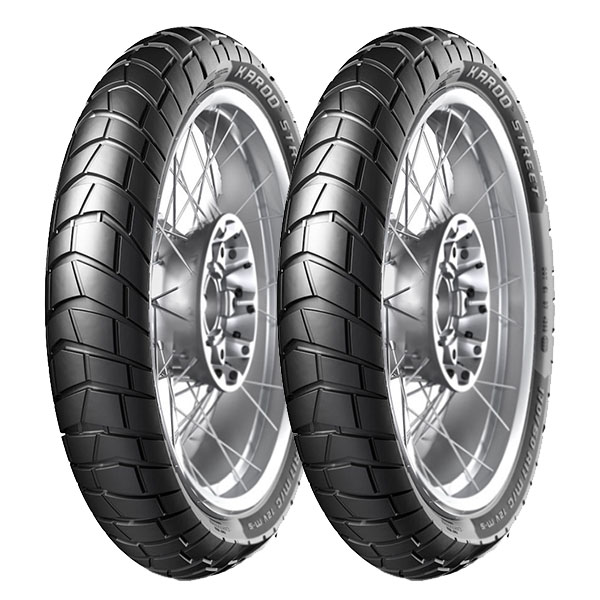 COPPIA GOMME METZELER 120/70-15 56P + 140/70-14 62P KAROO STREET SCOOTER