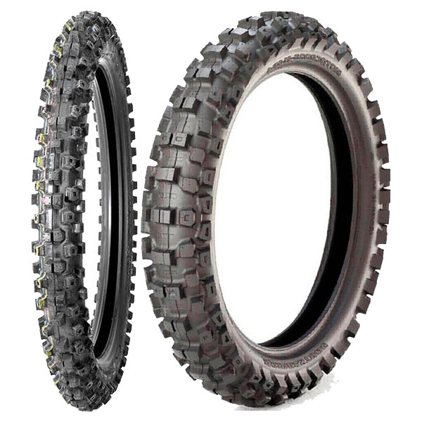 COPPIA GOMME BRIDGESTONE 60/100-14 MOTOCROSS M403 + 80/100-12 MOTOCROSS M404