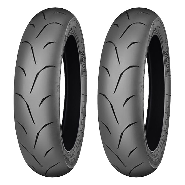 COPPIA GOMME MITAS 120/70-12 51P + 120/70-12 51P MC-34