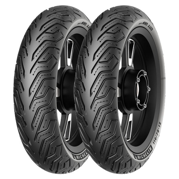 COPPIA GOMME MICHELIN 90/90-10 50J + 110/70-12 47S CITY GRIP SAVER