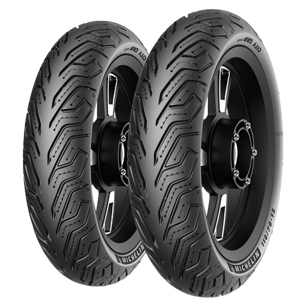 COPPIA GOMME MICHELIN 3.50-10 59J + 110/70-13 54S CITY GRIP SAVER