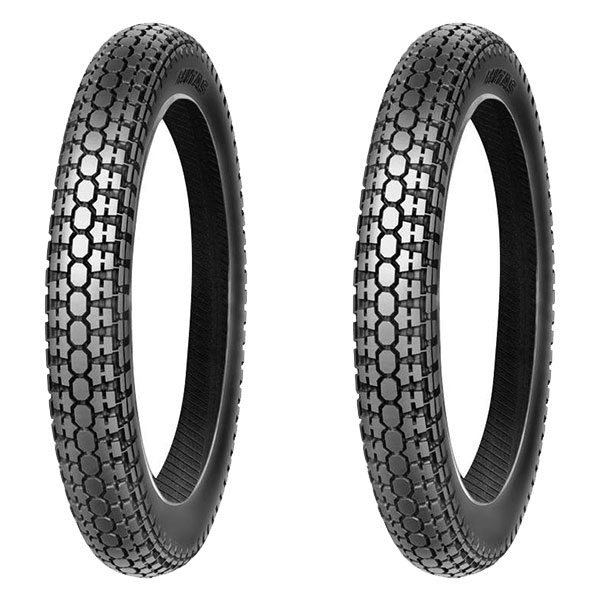 COPPIA GOMME MITAS 3.50-19 63P + 3.50-19 63P H-02