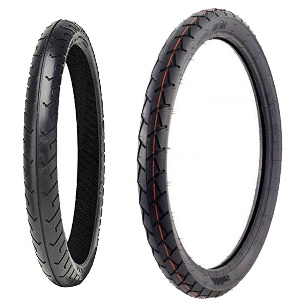 COPPIA GOMME MITAS 2.75-16 46J MC2 + 2.75-17 47J MC11