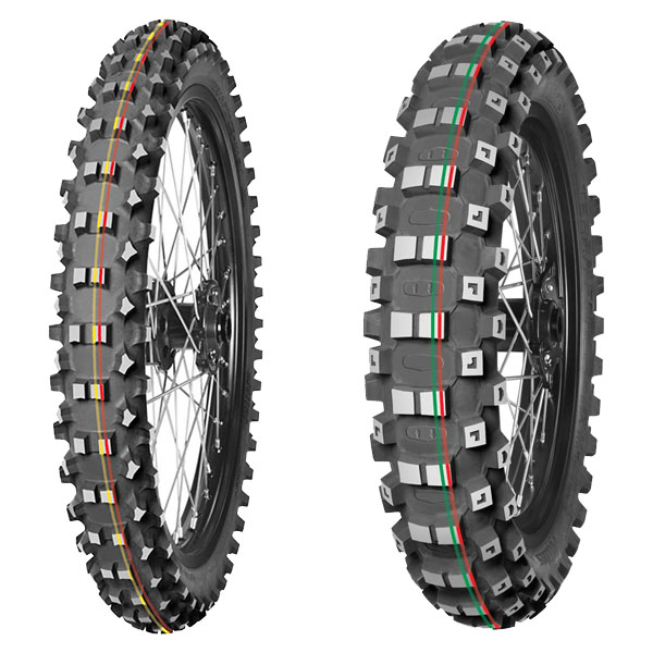 COPPIA GOMME MITAS TERRA FORCE-MX 70/100-19 SM (NHS) + 70/100-10 MH (NHS)