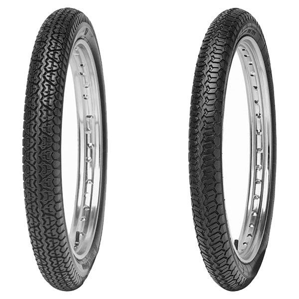 COPPIA GOMME MITAS 2.75-17 47J B7 + 2.50-16 42J B8
