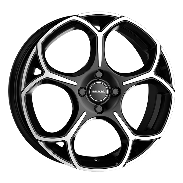 CERCHIO IN LEGA MAK MONZA 7.5x18 5x108 ET 42 BLACK MIRROR