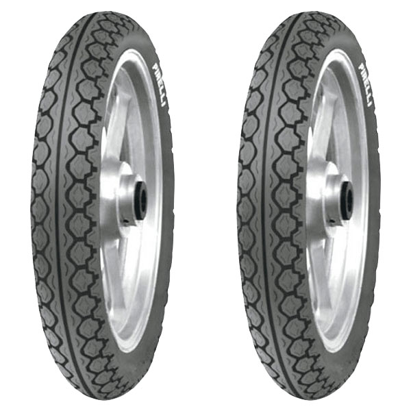 COPPIA GOMME PIRELLI 80/80-16 45J + 110/80-14 59J MANDRAKE MT15